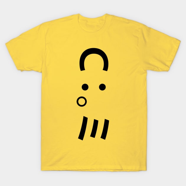 Octopus Emoticon Ｃ：。ミ Japanese Kaomoji T-Shirt by tinybiscuits